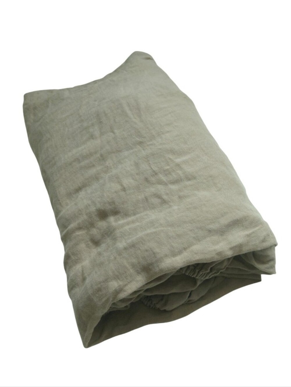 PARACHUTE European Flax Linen Fitted Sheet Queen Fog - Picture 5 of 5
